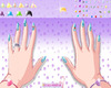 Manicure-stel-glinsterende